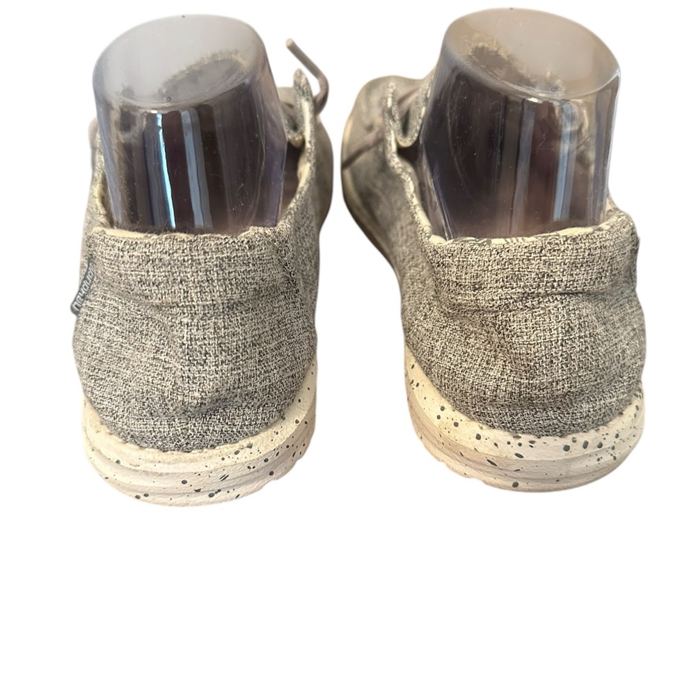 HEYDUDE Wendy Linen Shoes  Iron, Gray Size 10 - Picture 7 of 10